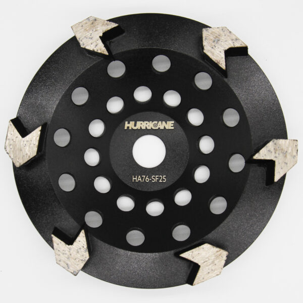 5 Inch 125mm 6 Saw Segments 25 Grit Cup Wheels | EXTREME Hard Floor - Image 4