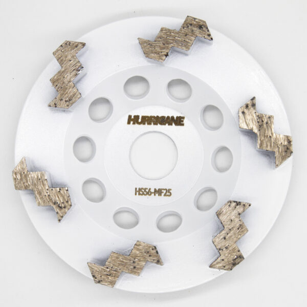 5 Inch 125mm 6 Saw Segments 25 Grit Cup Wheels | EXTREME Hard Floor - Image 13