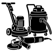 Floor grinder, vacuum and 5-inch hand grinder package